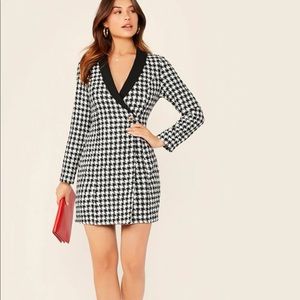 Chic Tweed Blazer Dress